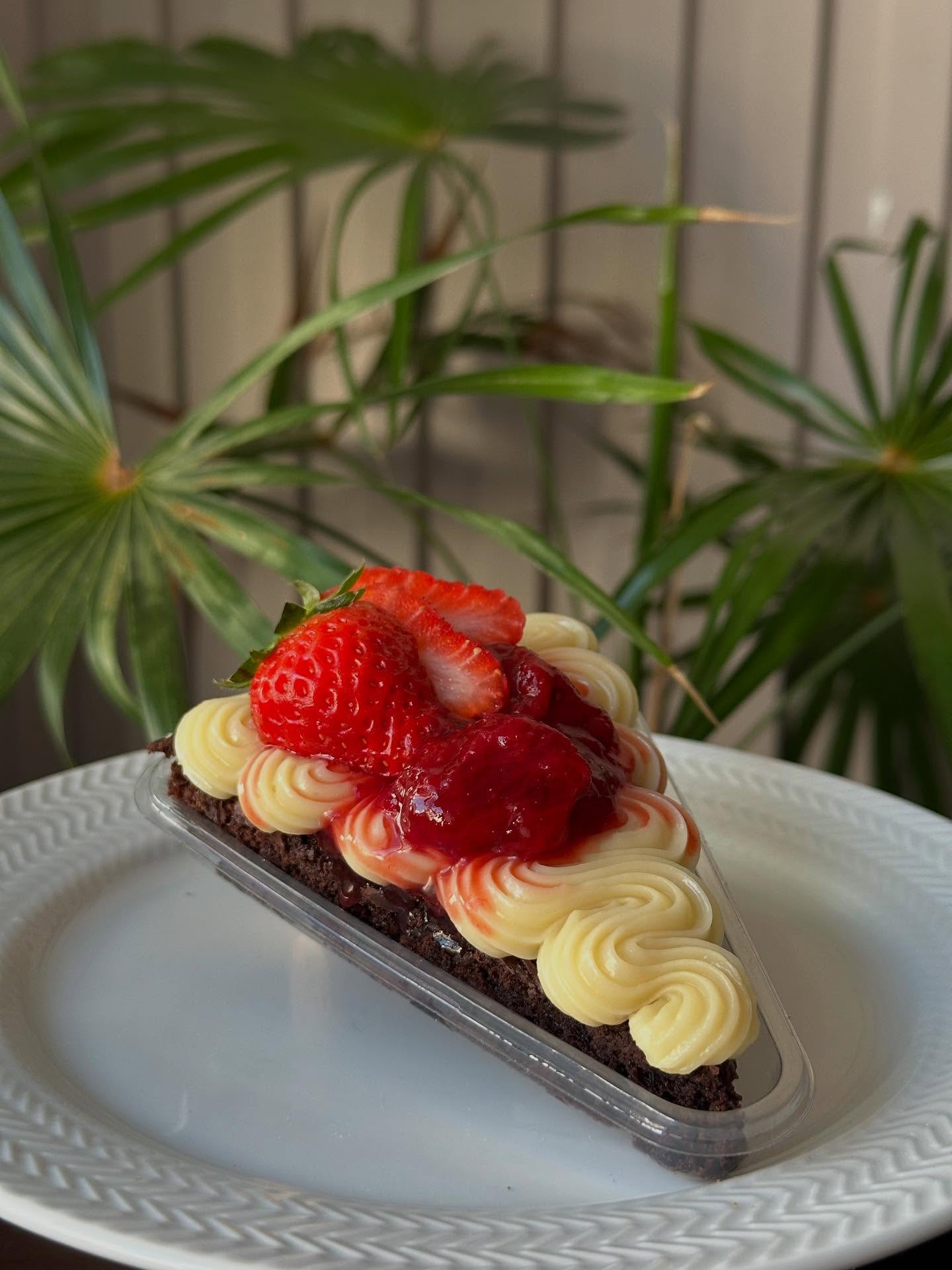 Brownie de Ninho com morango