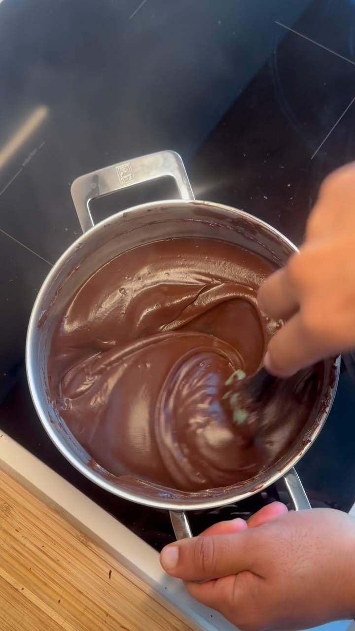 Creme de chocolate com café