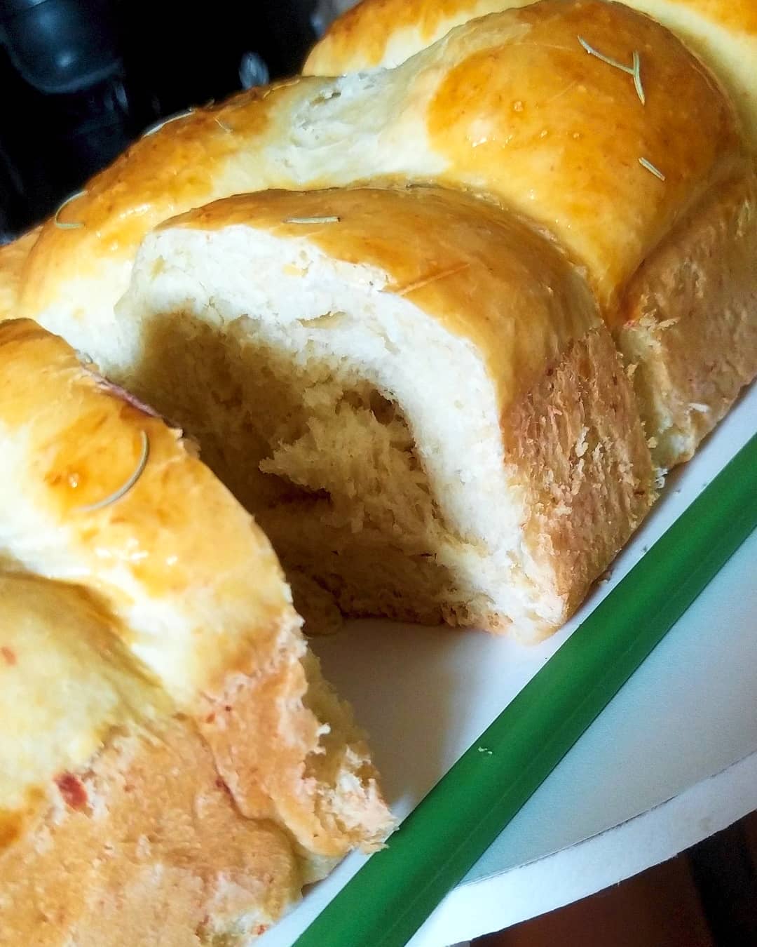 Pão caseiro fatiado